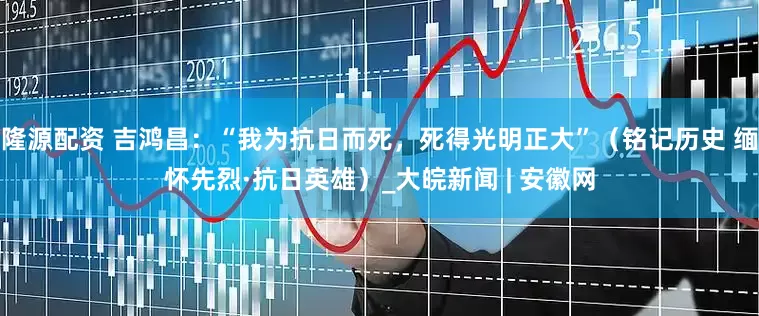 隆源配资 吉鸿昌：“我为抗日而死，死得光明正大”（铭记历史 缅怀先烈·抗日英雄）_大皖新闻 | 安徽网