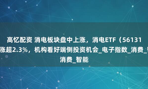 高忆配资 消电板块盘中上涨，消电ETF（561310）涨超2.3%，机构看好端侧投资机会_电子指数_消费_智能
